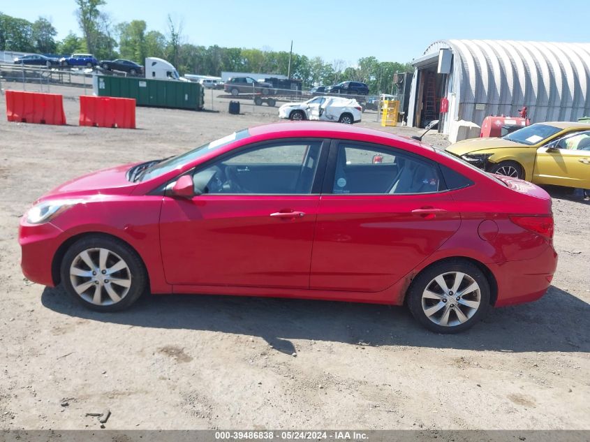 2012 Hyundai Accent Gls VIN: KMHCU4AE0CU241990 Lot: 39486838