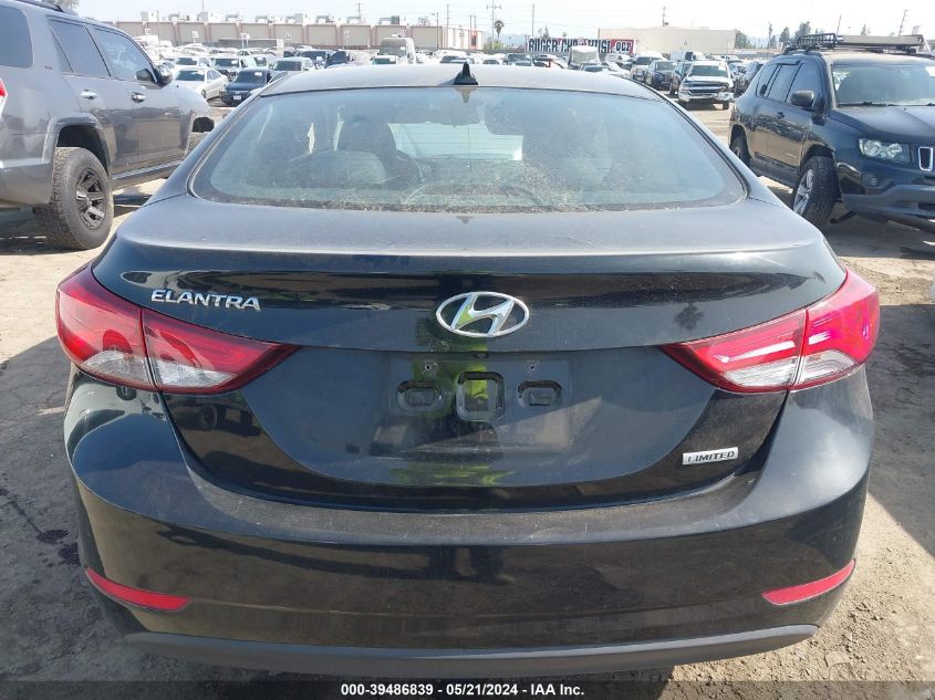 2015 Hyundai Elantra Limited VIN: KMHDH4AE5FU425559 Lot: 39486839