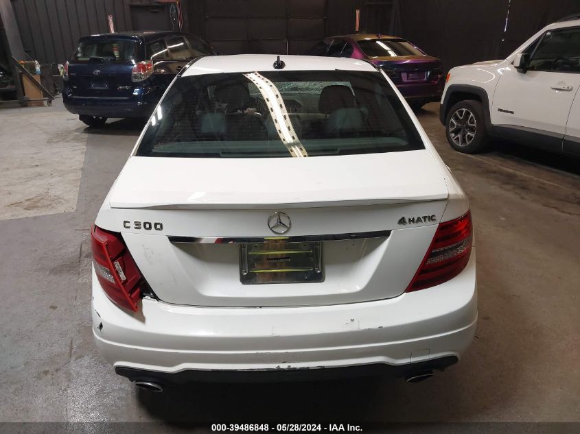 2014 Mercedes-Benz C 300 4Matic VIN: WDDGF8AB8ER320462 Lot: 39486848