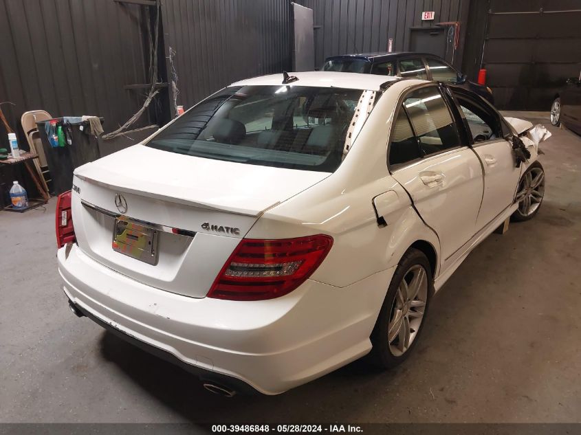 2014 Mercedes-Benz C 300 4Matic VIN: WDDGF8AB8ER320462 Lot: 39486848