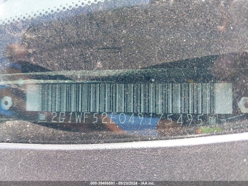 2004 Chevrolet Impala VIN: 2G1WF52E049175495 Lot: 39486891