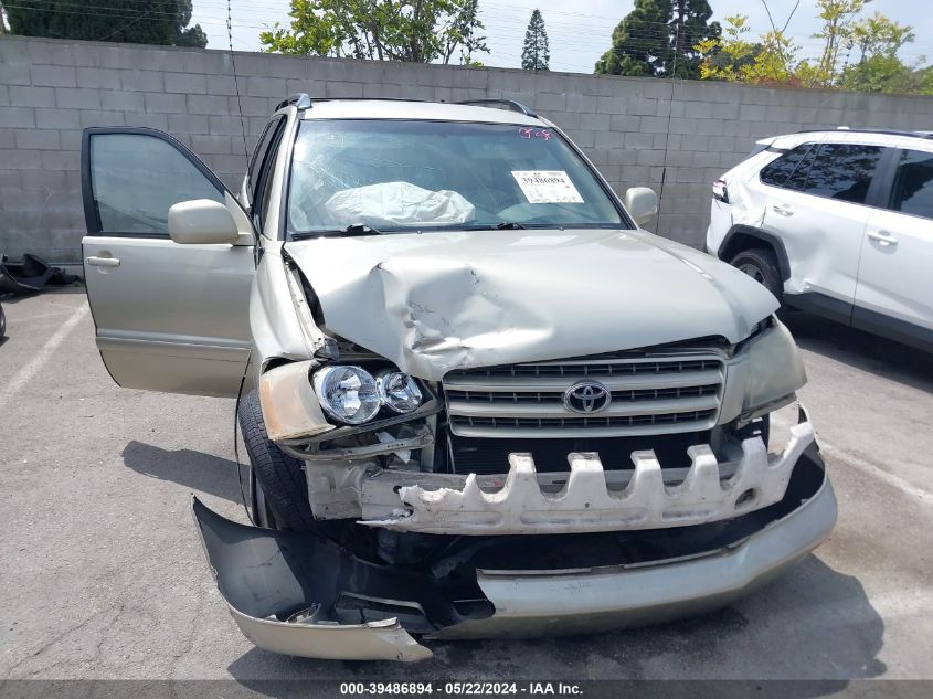 2003 Toyota Highlander VIN: JTEGD21A230071786 Lot: 39486894