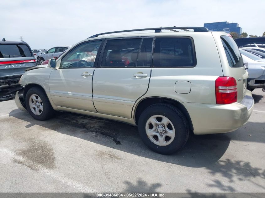 2003 Toyota Highlander VIN: JTEGD21A230071786 Lot: 39486894