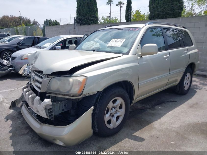 2003 Toyota Highlander VIN: JTEGD21A230071786 Lot: 39486894