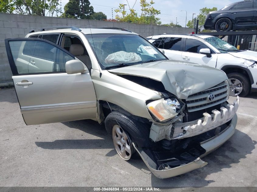 2003 Toyota Highlander VIN: JTEGD21A230071786 Lot: 39486894