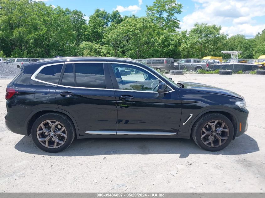 2022 BMW X3 xDrive30I VIN: WBX57DP06NN171508 Lot: 39486897