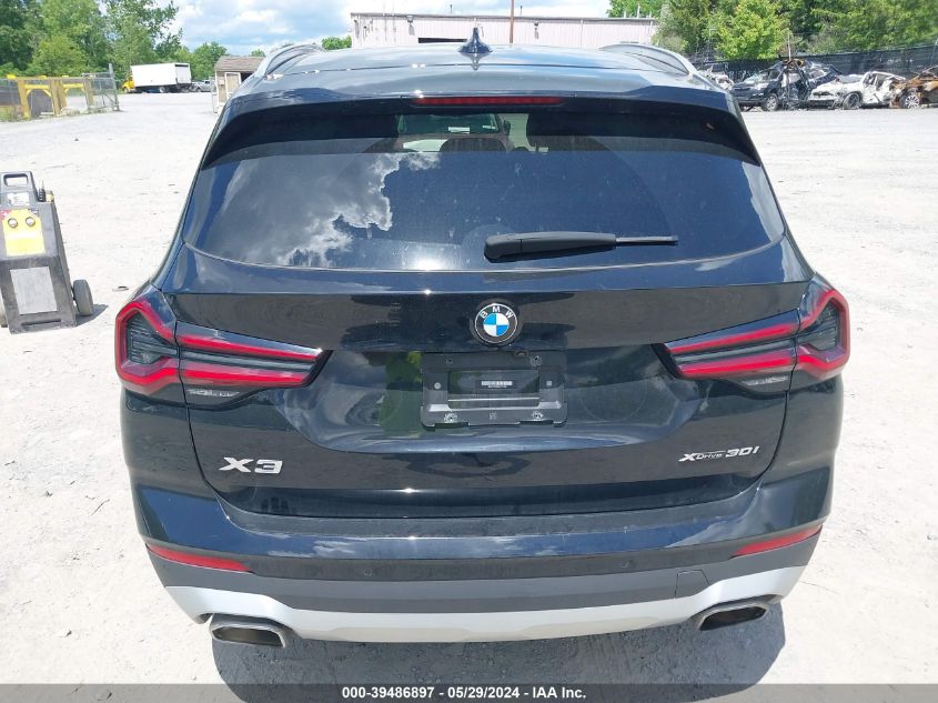 2022 BMW X3 xDrive30I VIN: WBX57DP06NN171508 Lot: 39486897