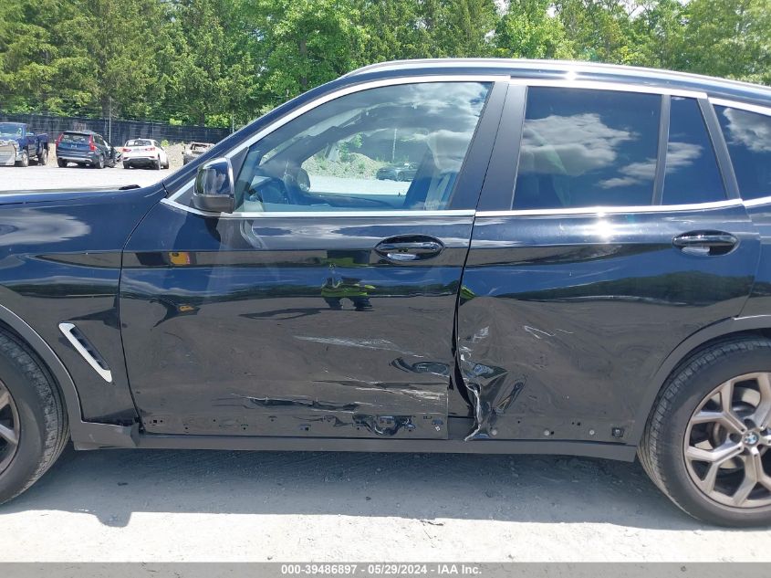 2022 BMW X3 xDrive30I VIN: WBX57DP06NN171508 Lot: 39486897