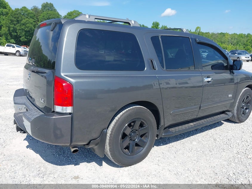 2005 Nissan Armada Le VIN: 5N1AA08AX5N734701 Lot: 39486904