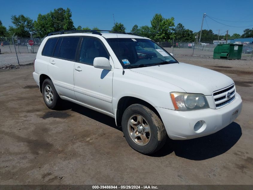 2003 Toyota Highlander VIN: JTEHD21A130024253 Lot: 39486944