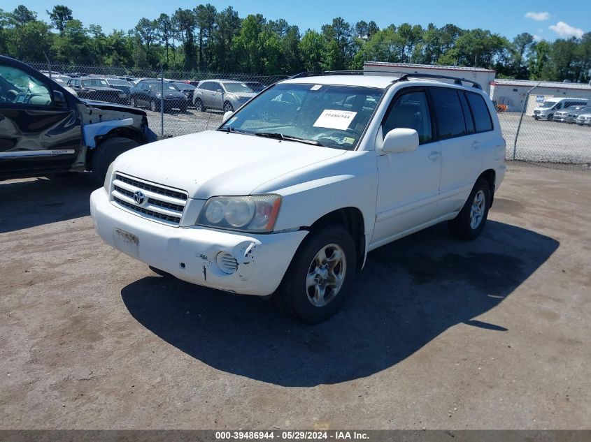 2003 Toyota Highlander VIN: JTEHD21A130024253 Lot: 39486944