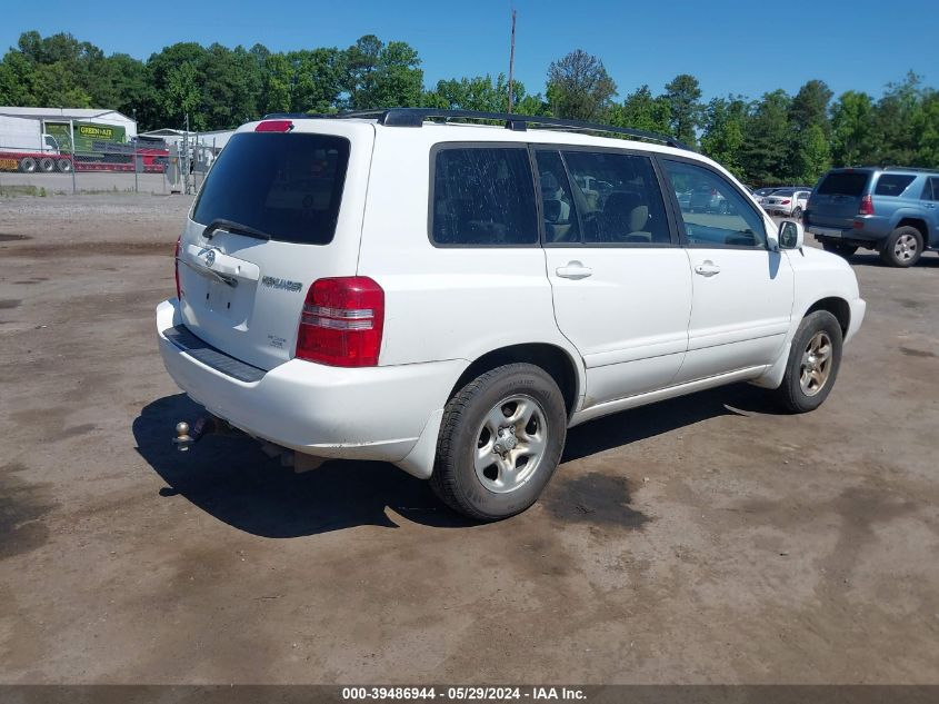 2003 Toyota Highlander VIN: JTEHD21A130024253 Lot: 39486944