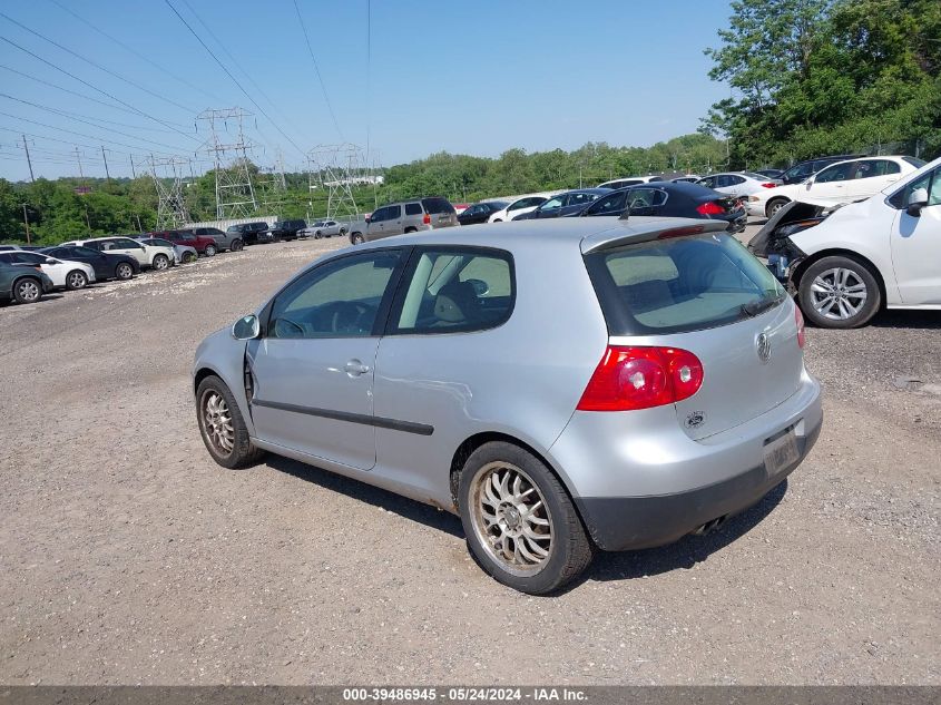 2009 Volkswagen Rabbit S VIN: WVWBB71K59W030343 Lot: 39486945