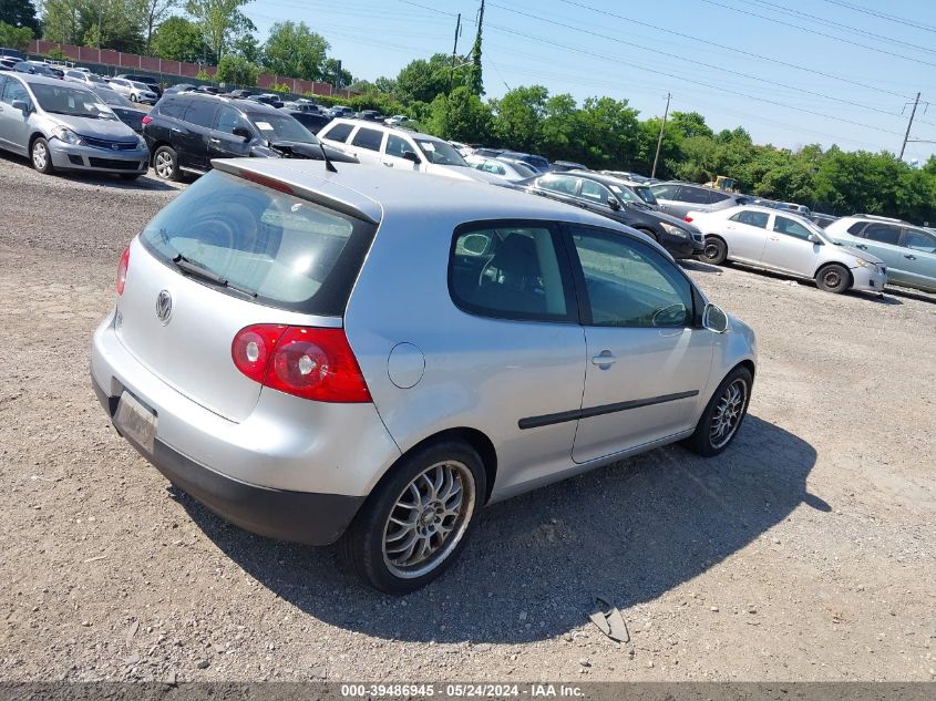 2009 Volkswagen Rabbit S VIN: WVWBB71K59W030343 Lot: 39486945