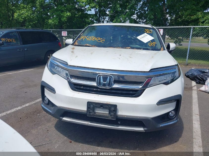 2021 Honda Pilot Awd Elite VIN: 5FNYF6H0XMB091276 Lot: 39486950