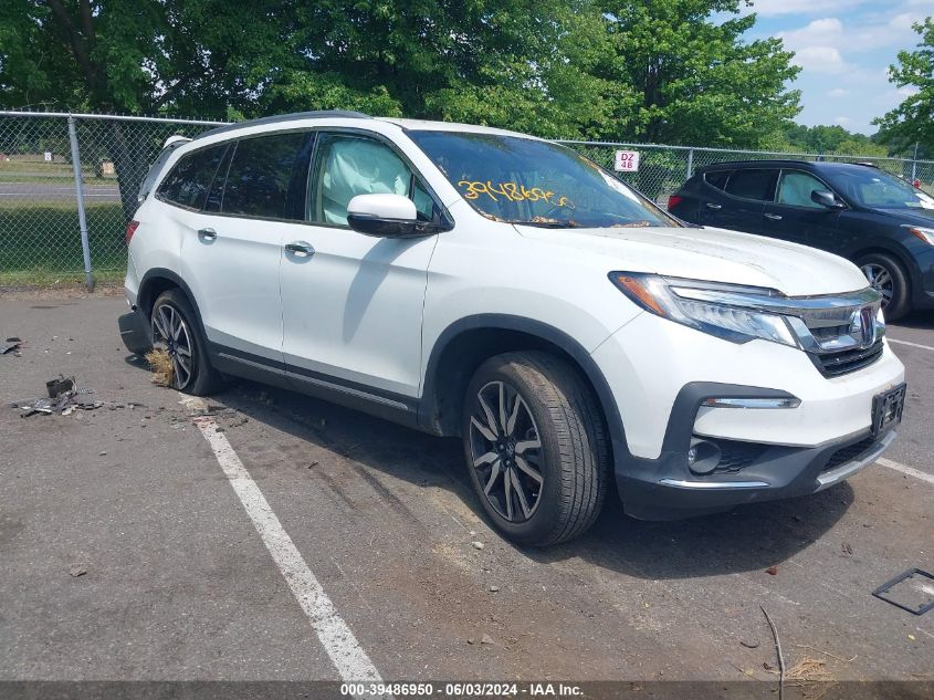 2021 Honda Pilot Awd Elite VIN: 5FNYF6H0XMB091276 Lot: 39486950