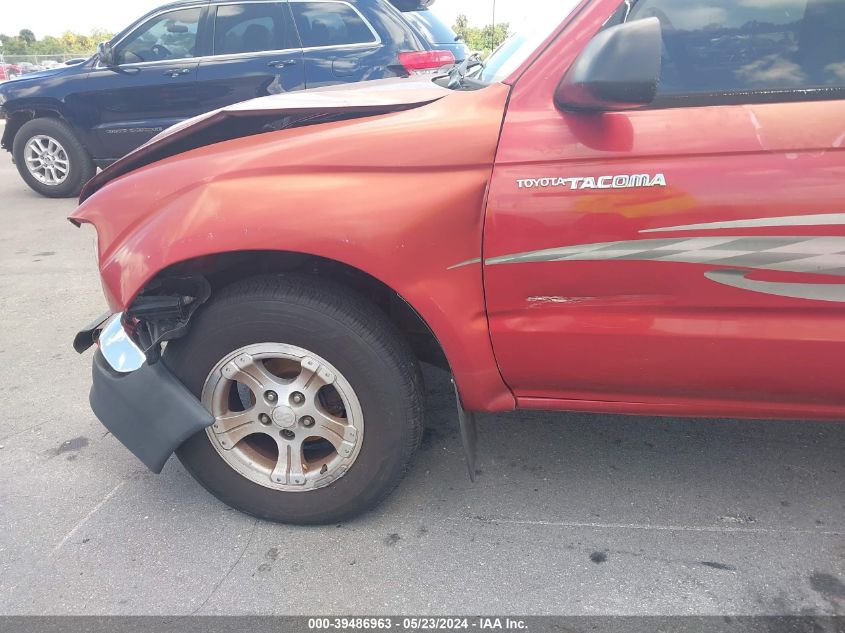 2001 Toyota Tacoma VIN: 5TENL42N11Z840559 Lot: 39486963