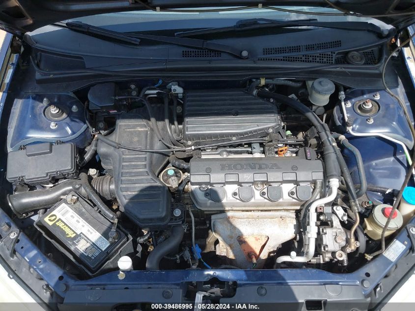 2004 Honda Civic Lx VIN: 2HGES16574H635132 Lot: 39486995