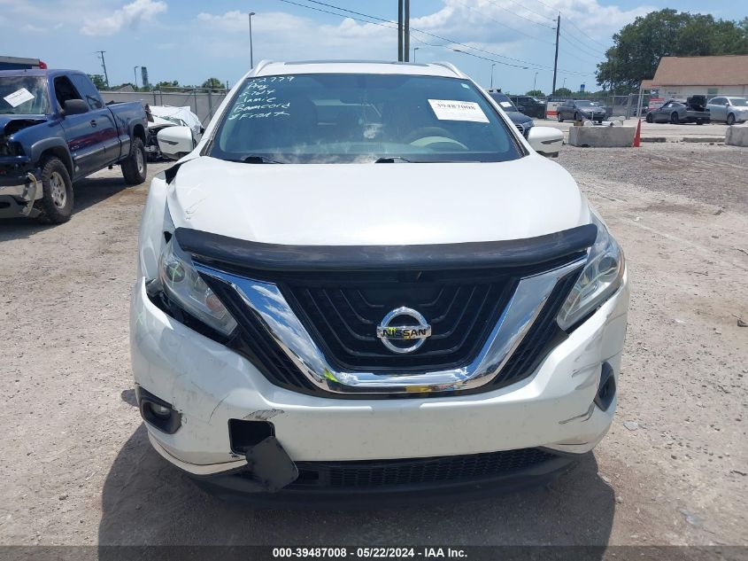 2017 Nissan Murano Platinum VIN: 5N1AZ2MG9HN123982 Lot: 39487008