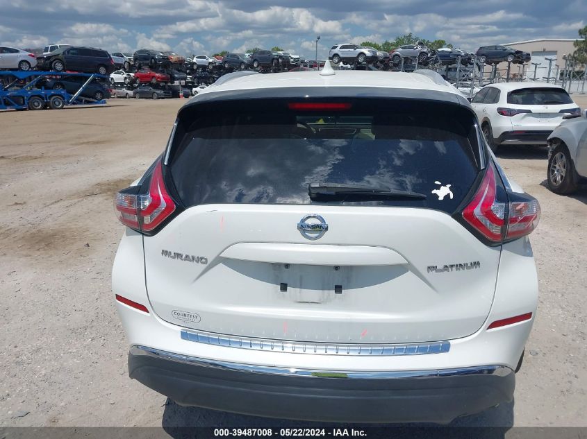 2017 Nissan Murano Platinum VIN: 5N1AZ2MG9HN123982 Lot: 39487008