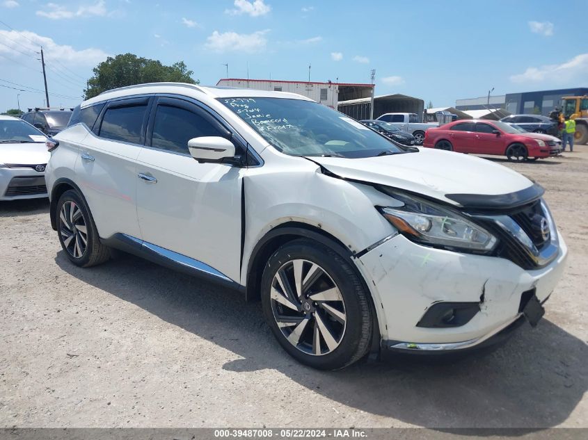 2017 Nissan Murano Platinum VIN: 5N1AZ2MG9HN123982 Lot: 39487008