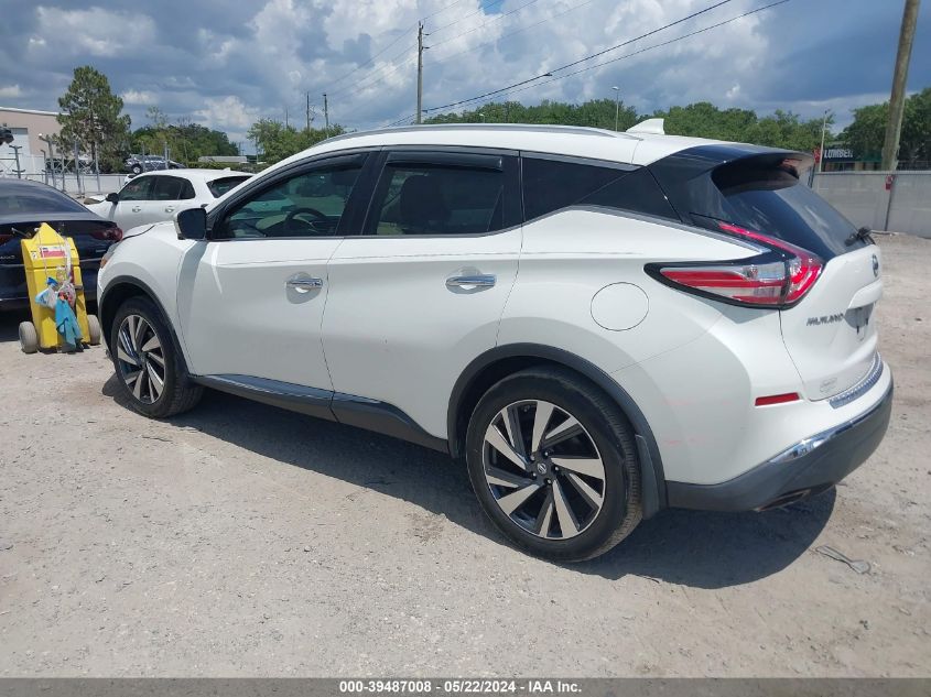 2017 Nissan Murano Platinum VIN: 5N1AZ2MG9HN123982 Lot: 39487008