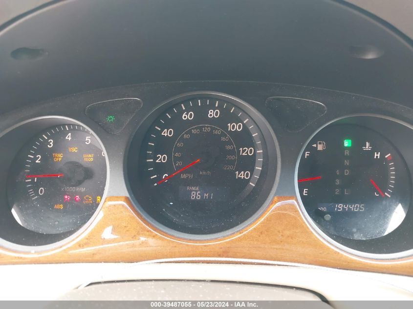 2005 Lexus Es 330 VIN: JTHBA30G555114380 Lot: 39487055