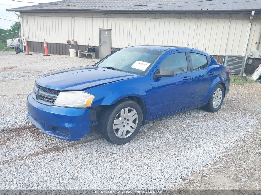 2014 Dodge Avenger Se VIN: 1C3CDZAB3EN115891 Lot: 39487061