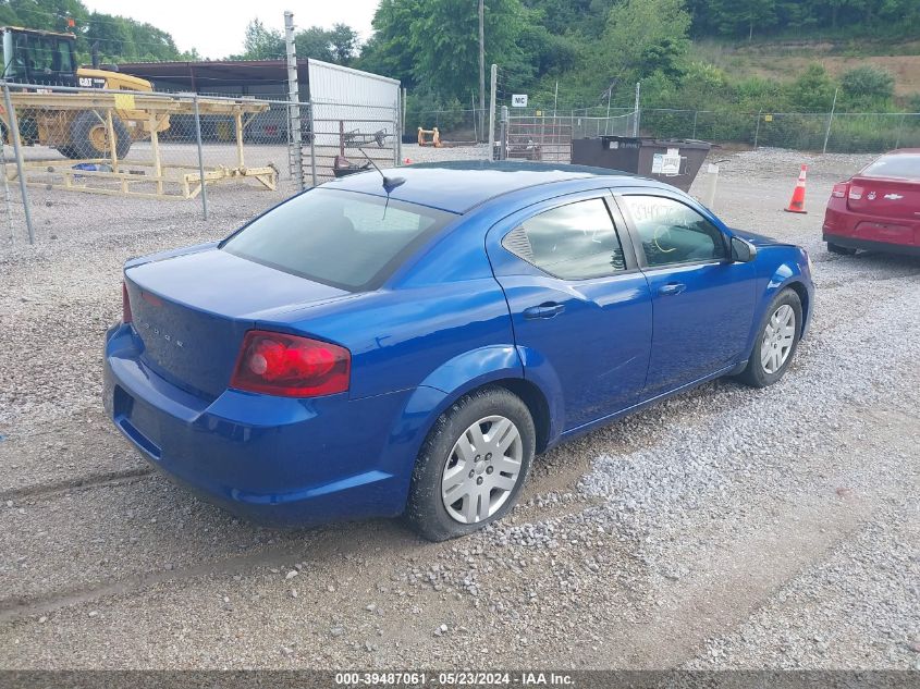 2014 Dodge Avenger Se VIN: 1C3CDZAB3EN115891 Lot: 39487061