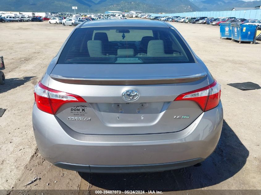 2014 Toyota Corolla Le Eco Plus VIN: 2T1BPRHE8EC154364 Lot: 39487073