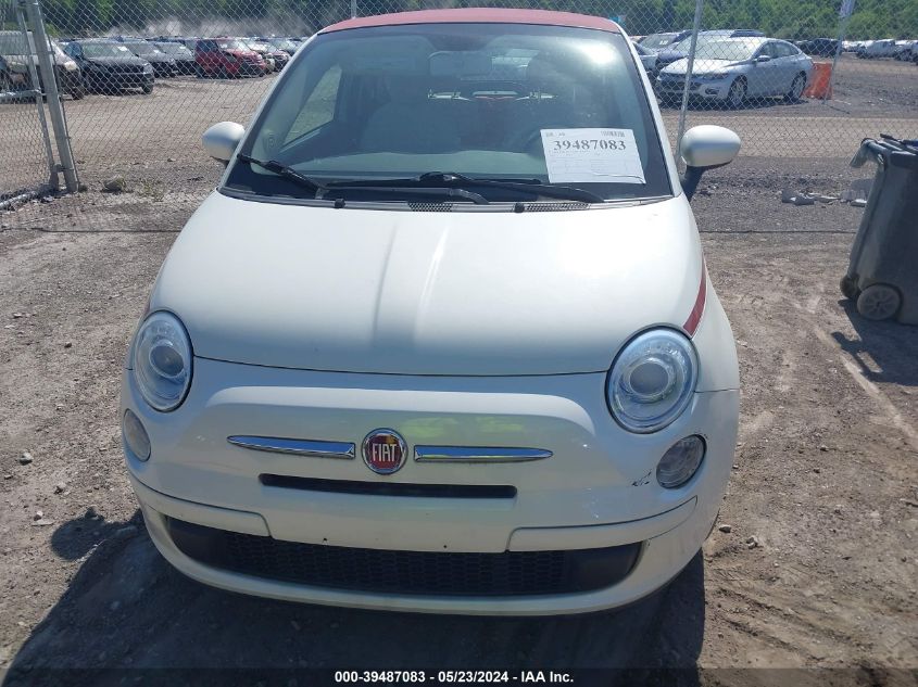 2012 Fiat 500C Pop VIN: 3C3CFFDR5CT310387 Lot: 39487083