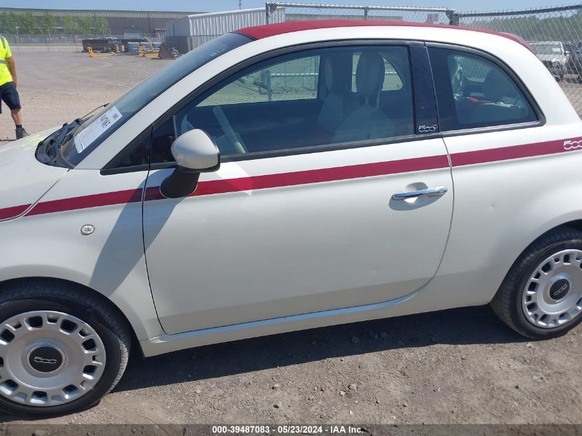 2012 Fiat 500C Pop VIN: 3C3CFFDR5CT310387 Lot: 39487083