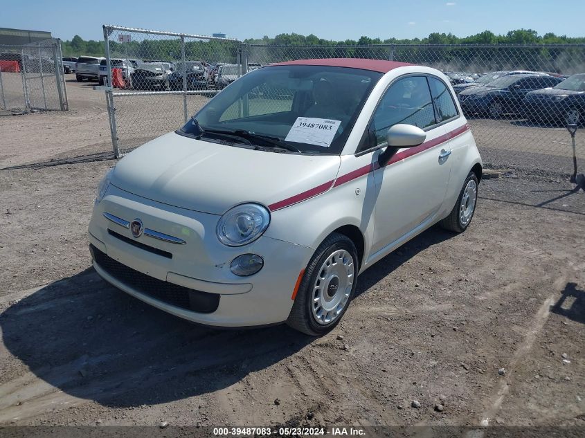 2012 Fiat 500C Pop VIN: 3C3CFFDR5CT310387 Lot: 39487083