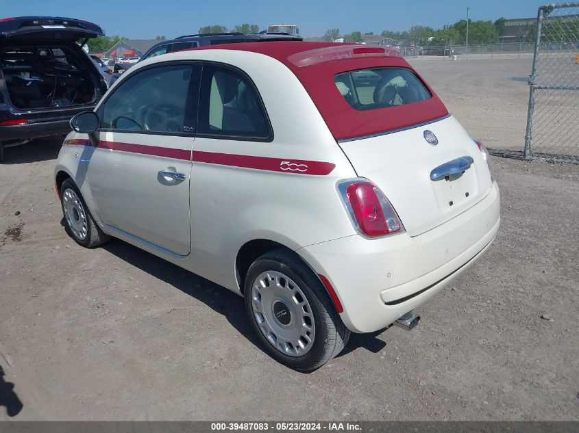 2012 Fiat 500C Pop VIN: 3C3CFFDR5CT310387 Lot: 39487083