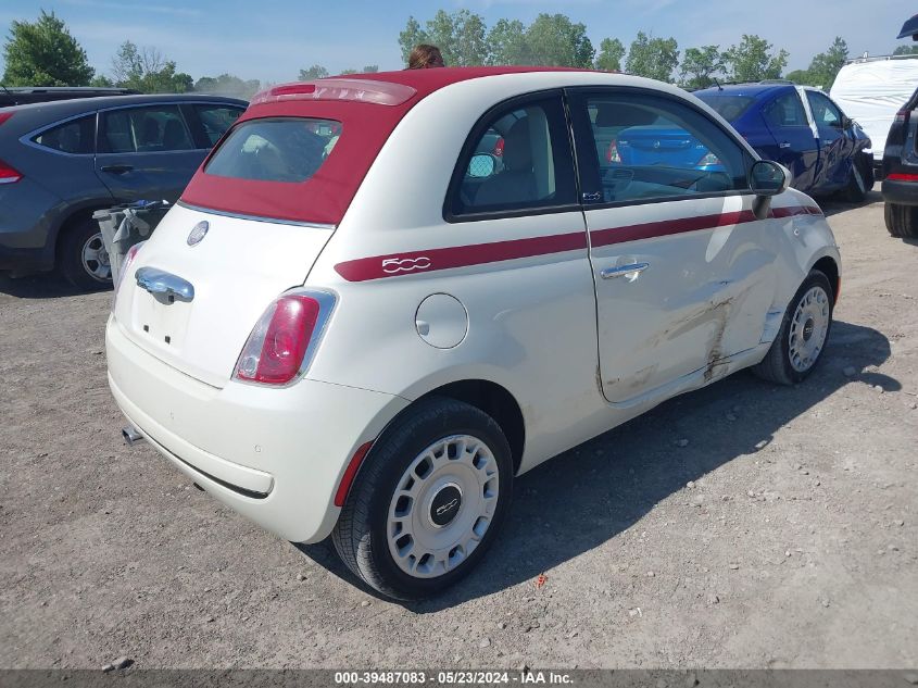 2012 Fiat 500C Pop VIN: 3C3CFFDR5CT310387 Lot: 39487083