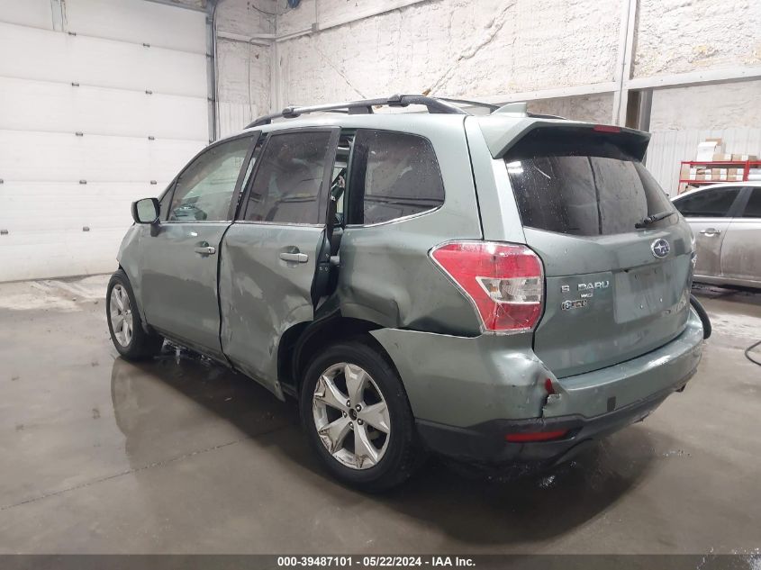 2016 Subaru Forester 2.5I Limited VIN: JF2SJAHC9GH459227 Lot: 39487101