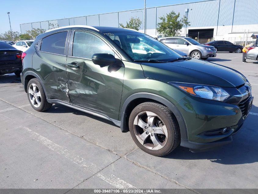 2016 Honda Hr-V Ex-L VIN: 3CZRU5H75GM731163 Lot: 39487106