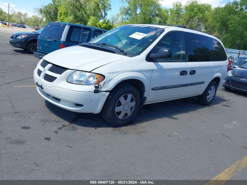 2003 Dodge Grand Caravan Se VIN: 2D4GP24383R188337 Lot: 39487120