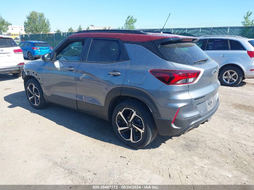 2022 Chevrolet Trailblazer Fwd Rs VIN: KL79MTSL4NB117061 Lot: 39487172