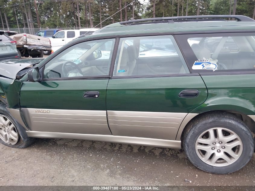 2000 Subaru Outback VIN: 4S3BH6656Y7605909 Lot: 39487180