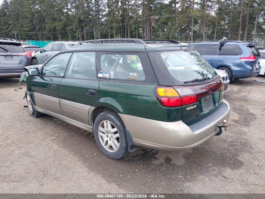 2000 Subaru Outback VIN: 4S3BH6656Y7605909 Lot: 39487180