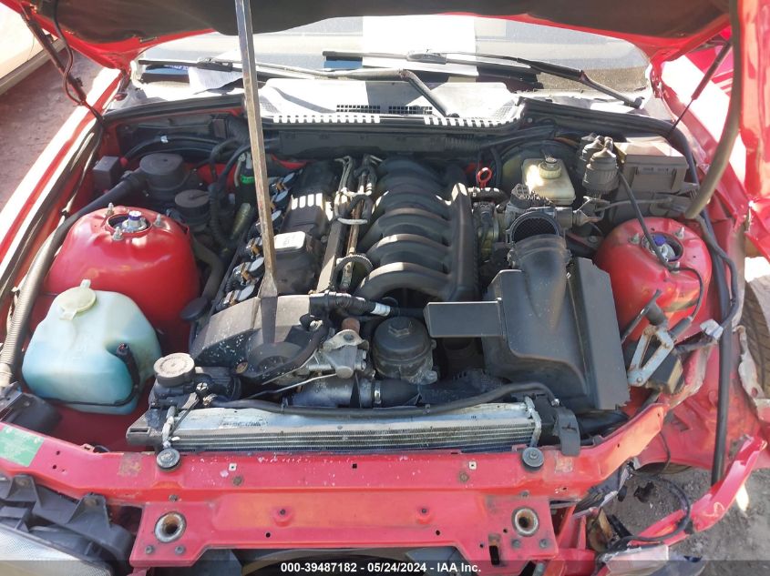 1998 BMW 328Is VIN: WBABG1323WET07436 Lot: 39487182