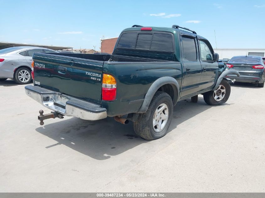 2002 Toyota Tacoma Base V6 VIN: 5TEHN72N42Z122725 Lot: 39487234