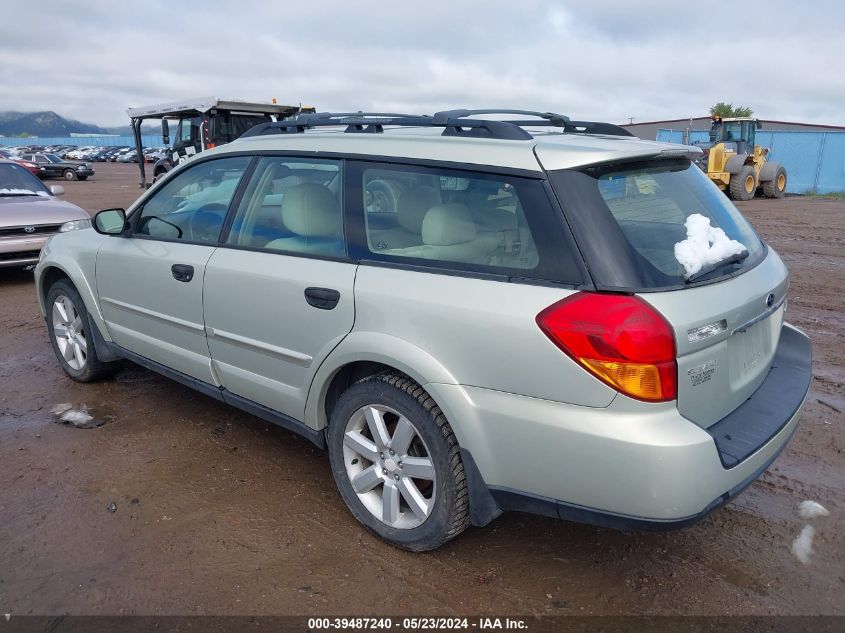 2006 Subaru Outback 2.5I VIN: 4S4BP61CX66331007 Lot: 39487240