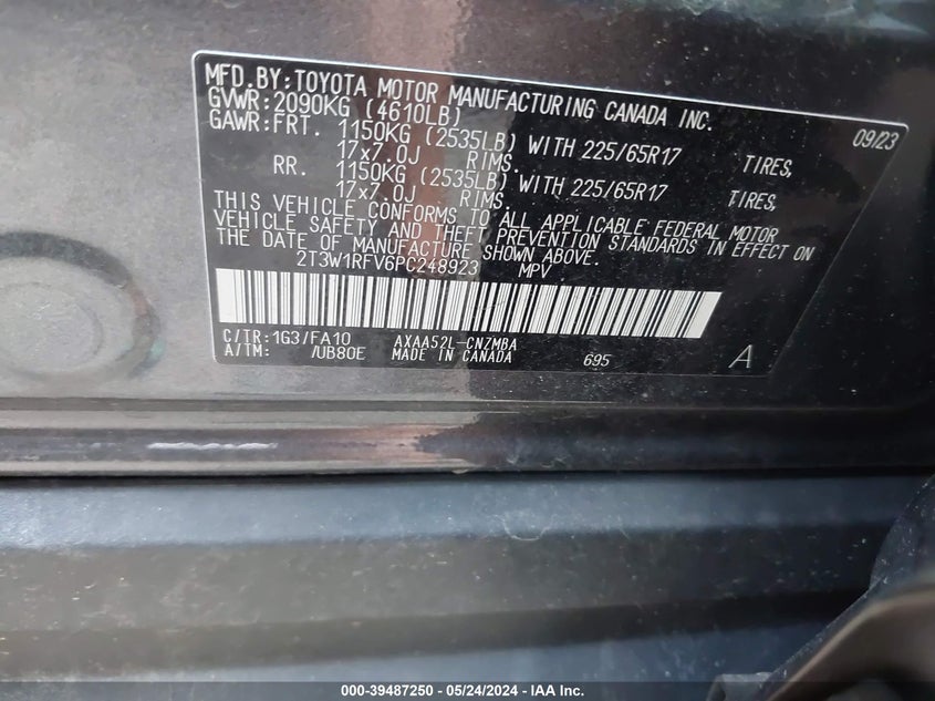 2023 TOYOTA RAV4 XLE - 2T3W1RFV6PC248923