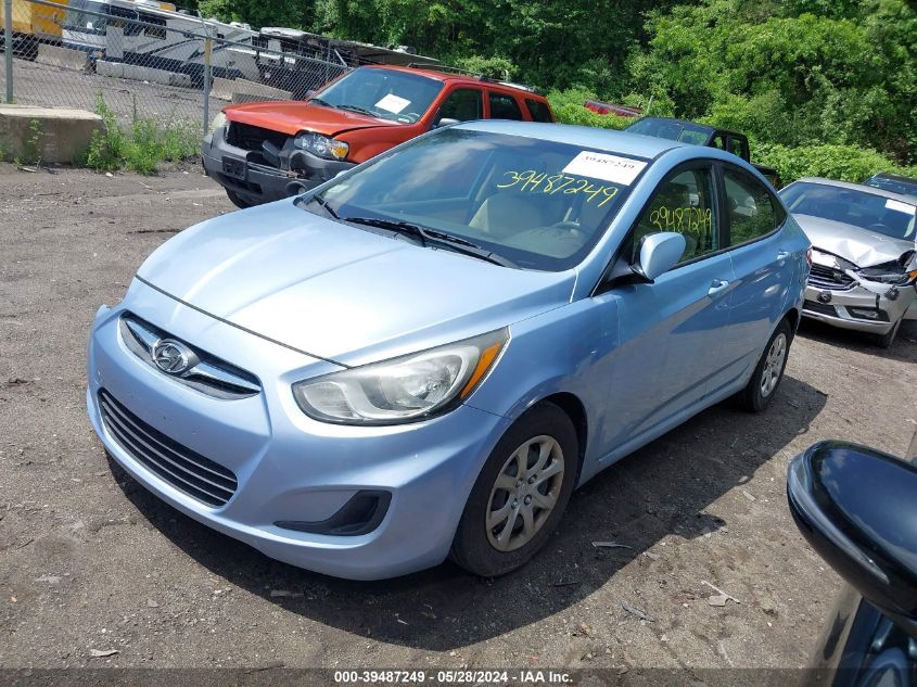 2013 Hyundai Accent Gls/Gs VIN: KMHCT4AEXDU343544 Lot: 39487249