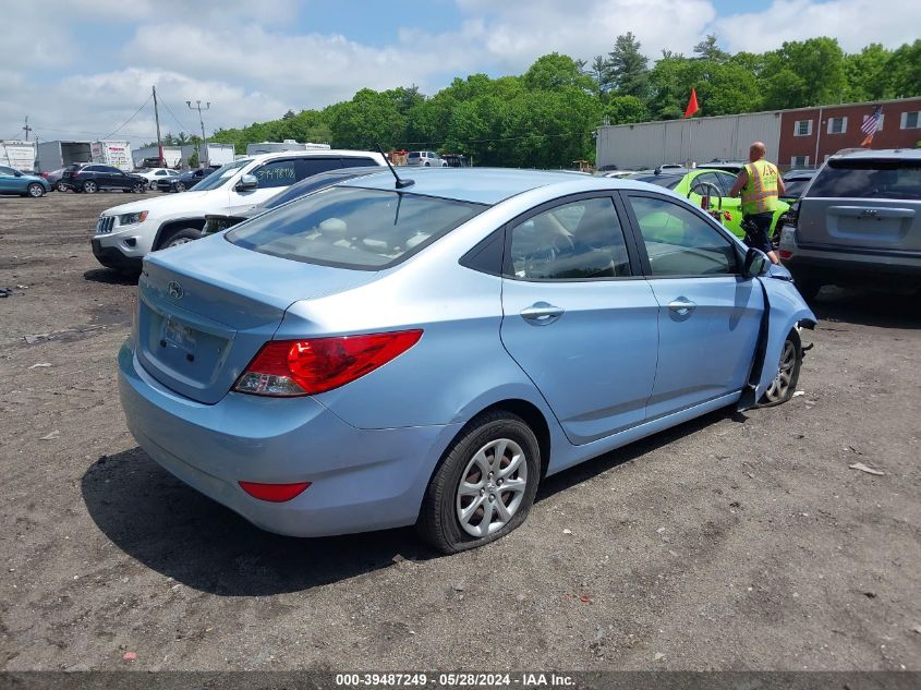 2013 Hyundai Accent Gls/Gs VIN: KMHCT4AEXDU343544 Lot: 39487249