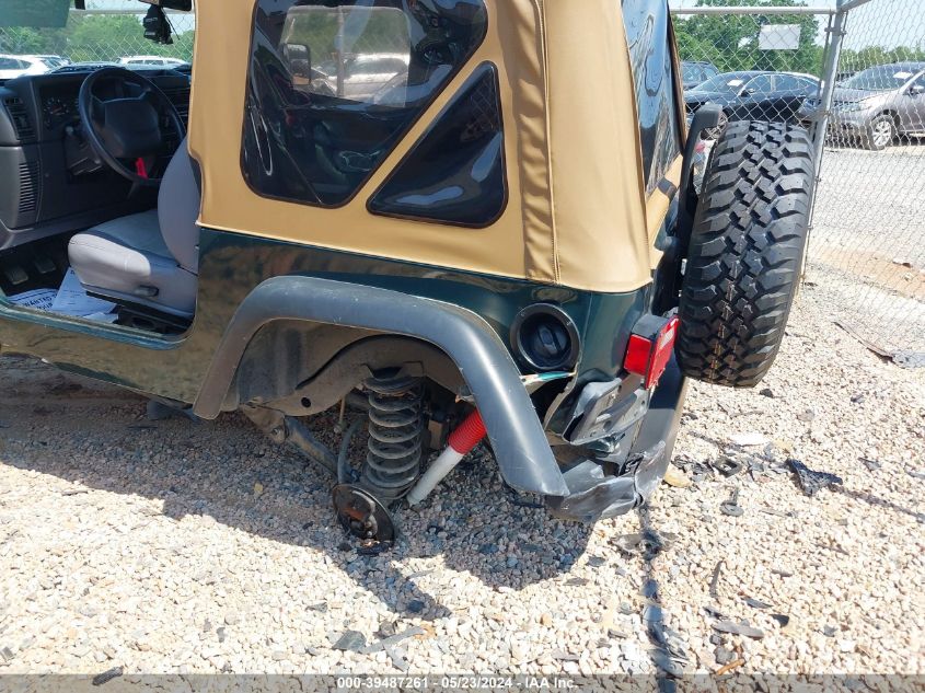 2001 Jeep Wrangler Se VIN: 1J4FA29P41P317866 Lot: 39487261