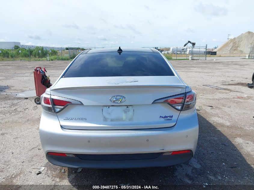 2017 Hyundai Sonata Hybrid Limited VIN: KMHE34L18HA046654 Lot: 39487275