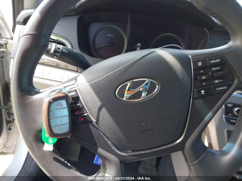 2017 Hyundai Sonata Hybrid Limited VIN: KMHE34L18HA046654 Lot: 39487275